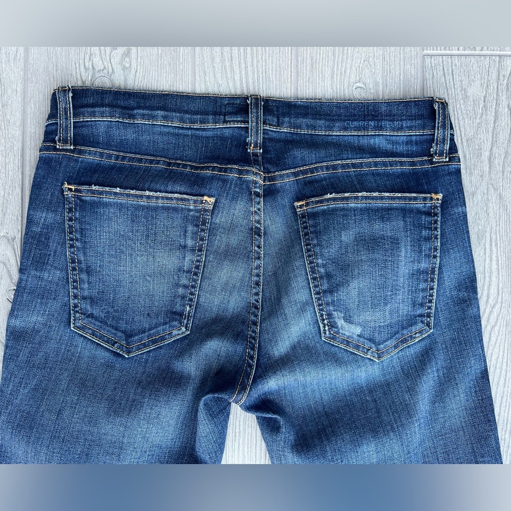 Current/Elliott The Stiletto Townie Skinny Ankle Jeans Women’s Size 27 Med Wash - Picture 10 of 11